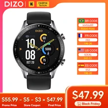 realme Techlife DIZO Watch R Talk Smart Watch AMOLED Display with Bluetooth Calling Function Sport Fitness Smartwatch Women Men