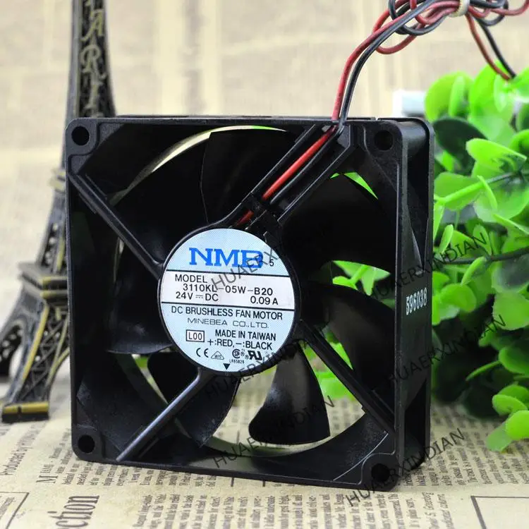 

New 3110KL-05W-B20 8025 8cm 24V 0.09A Cooling Fan Assembly Kit