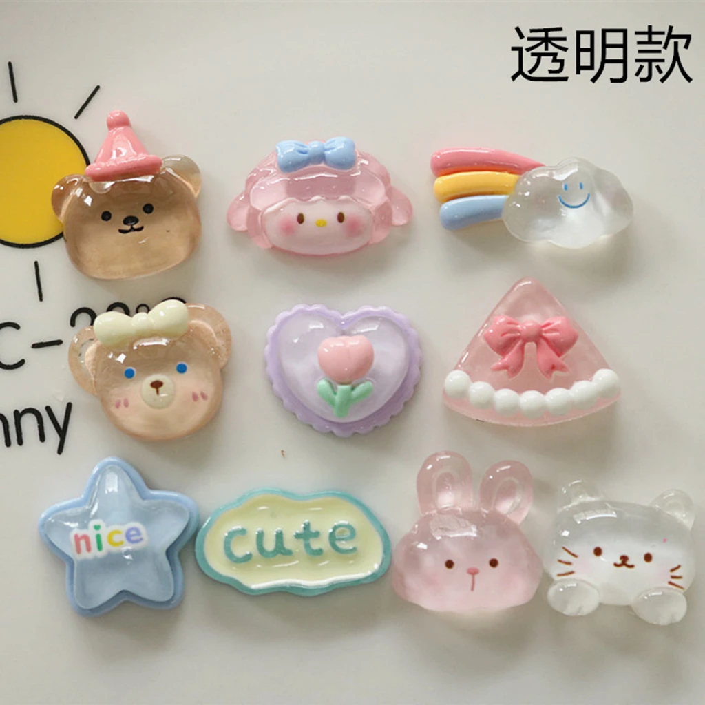

Dropshipping 1Pcs New Shiny Animals Rabbit Bear Charm Accessories Diy Shoe Buckle Decor Fit Pins Croc Charms JIBZ Kid Party Gift