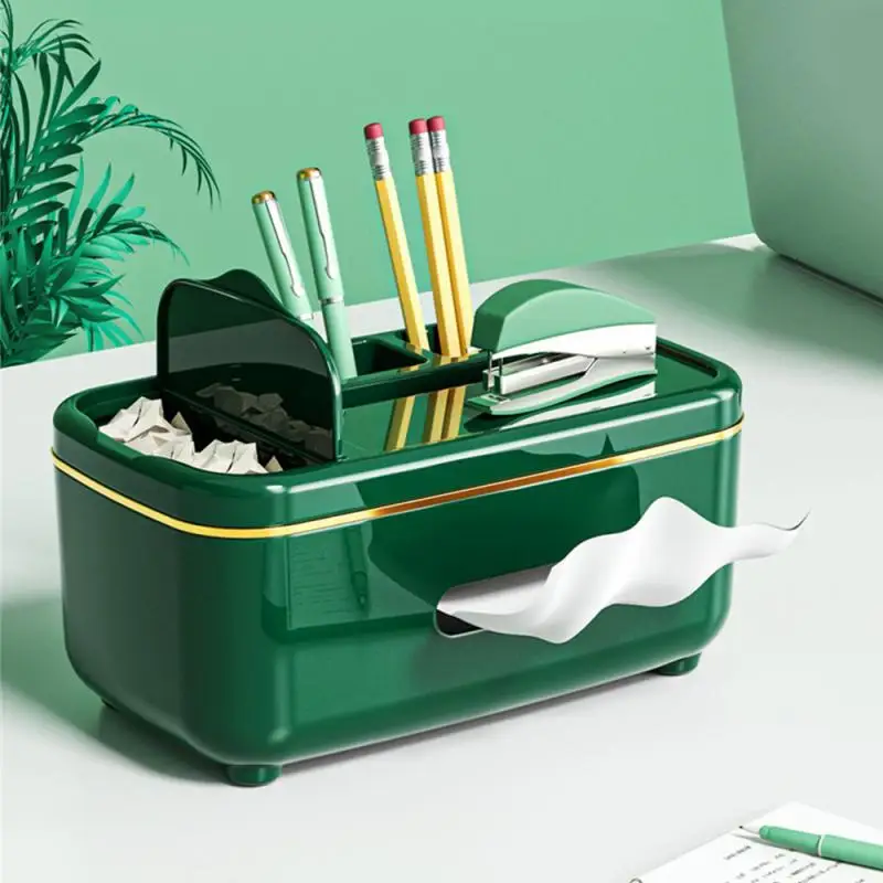 

Trash Bin Multifunctional Nordic Style Light Luxury And Simplicity Household Tissue Home Storage Storage Box Tissue Paper Drawer