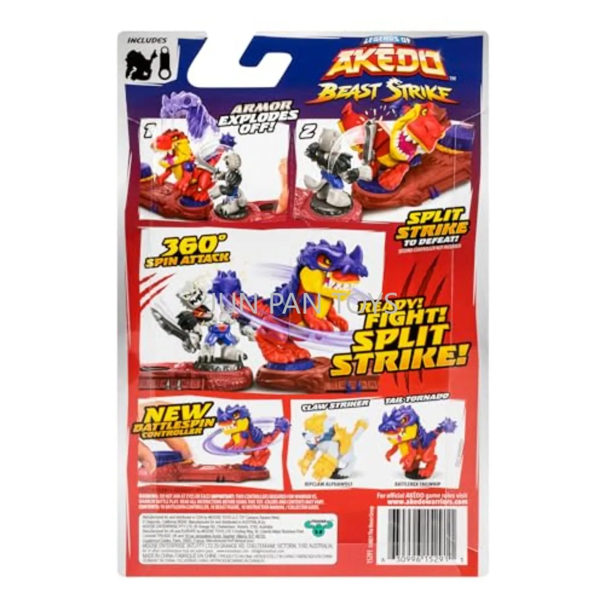 Фото Оригинальные игрушки-фигурки Legends of Akedo Beast Strike Ultra Beasts: Ripclaw, Alphawolf, Ninja Boss, Scorch Claw с атакой на 360 градусов, подарок для детей №2