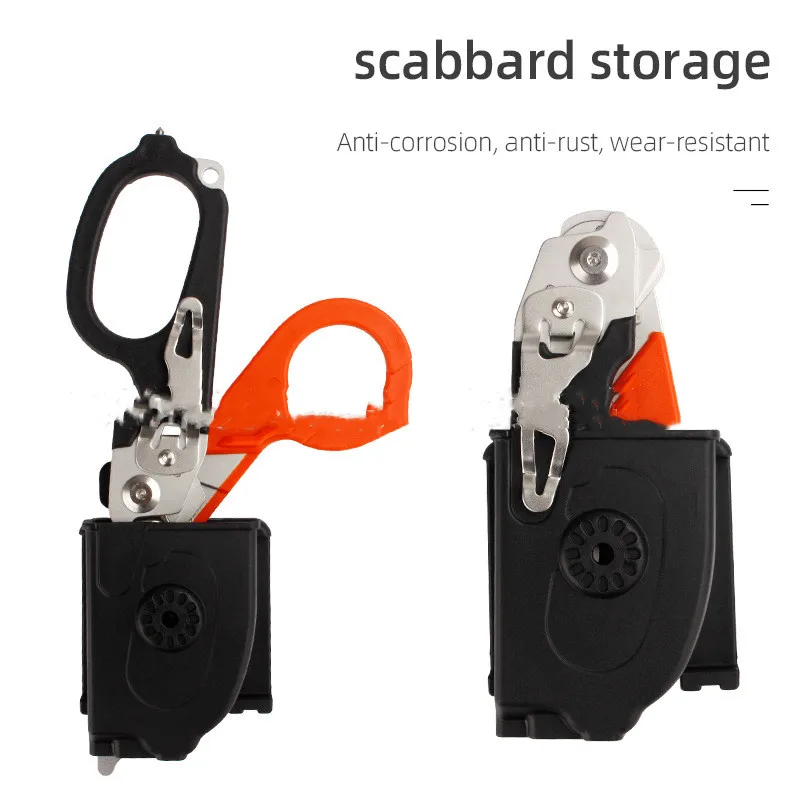 

6 In1 Multifunction Emergency Response Shears Foldable Scissors Tactical Pliers Outdoor Survival Tool Camping Equipment