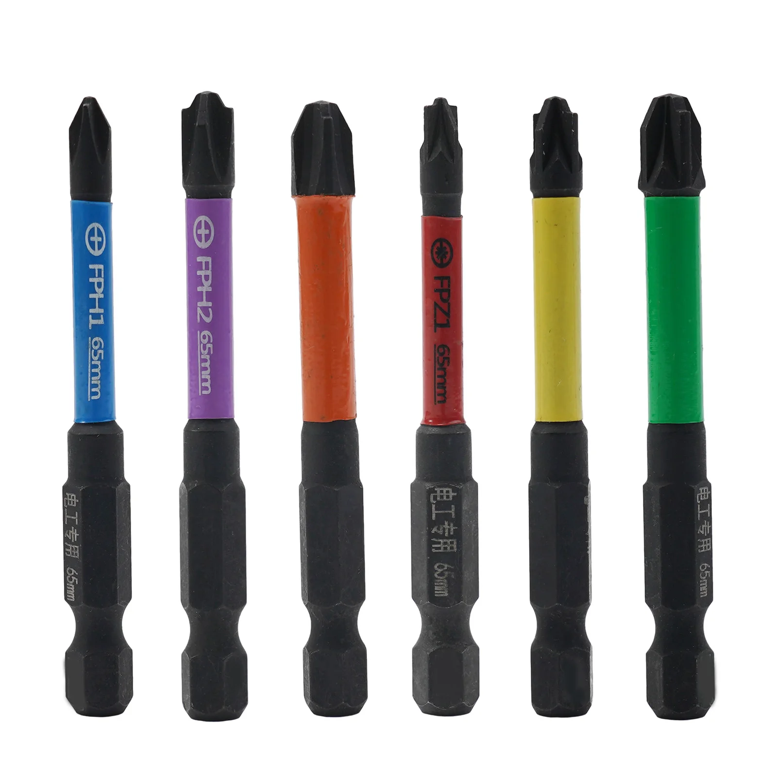 Магнитные специальные шлицевые крестовые отвертки 2/6 шт. 65 мм для электриков FPH FPZ