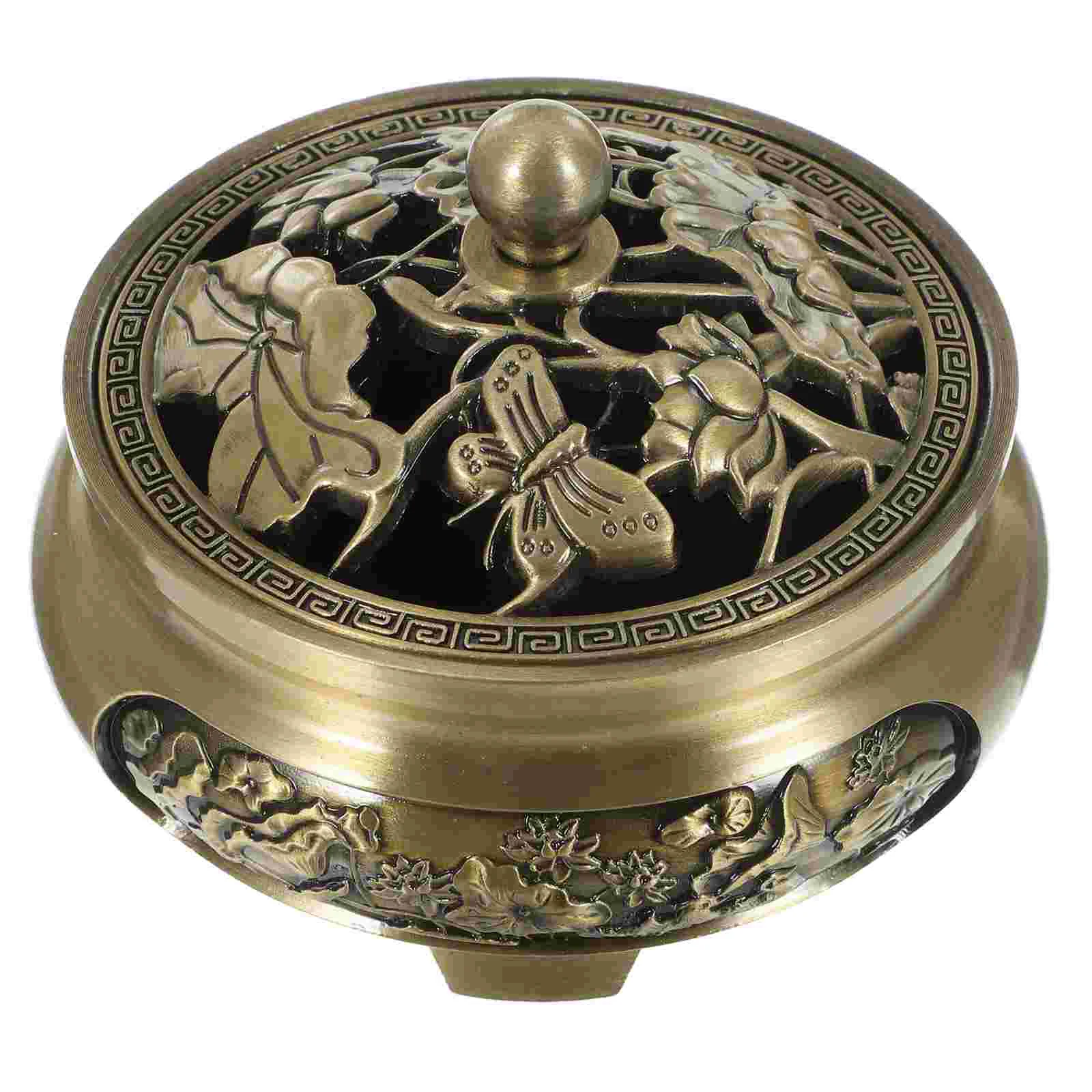 

Burner Astetic Room Decor Desktop Sandalwood Holders Alloy Censer Sticks Cones Aroma