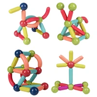 magnetic constructor block designer set magnet stick rod building blocks montessori educational toys for children boy girl