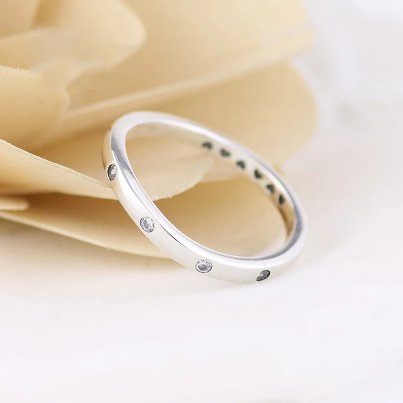

Real 925 Sterling Silver Ring Hearts Of Silver Swirling Droplets Ring For Women Wedding Engagement Gift Fashion Jewelry