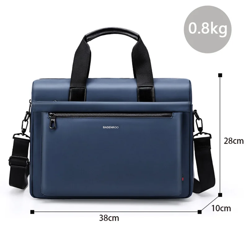High Quality Handbag Men's Business Bag Tote Briefcase Large Capacity Hand Carry Leather Computer Bag Simple Work Bag A4 File