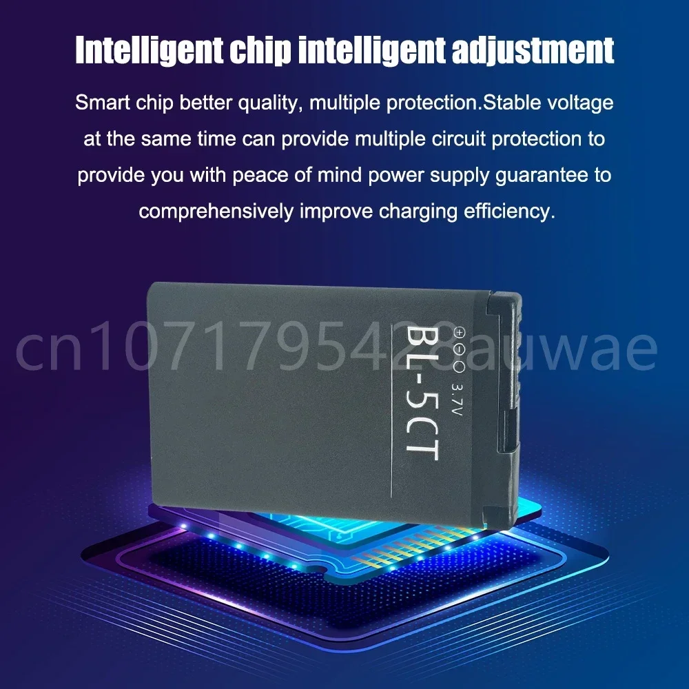 BL-5CT BL5CT Battery for Nokia 3720 5220 5220XM 6330 6730 6303i C5-02 BL 5CT High Quality 1050mAh Batteries
