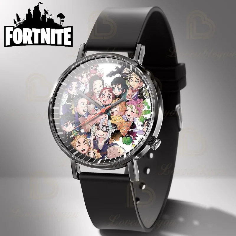 

Demon Slayer Children's Watch Black Strap Cartoon Character Electronic Sports Waterproof Watch Kids Gifts