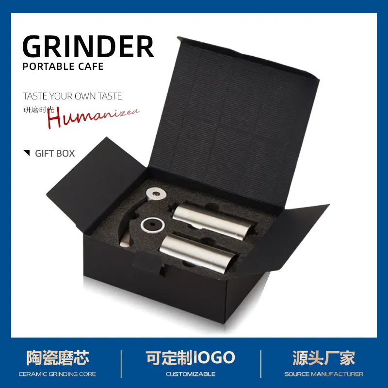 

Portable Hand Coffee Grinder Stainless Steel Grinder Pepper Grinder Coffee Machine Gift Box Set Molino Para Cafe Coffee Machine