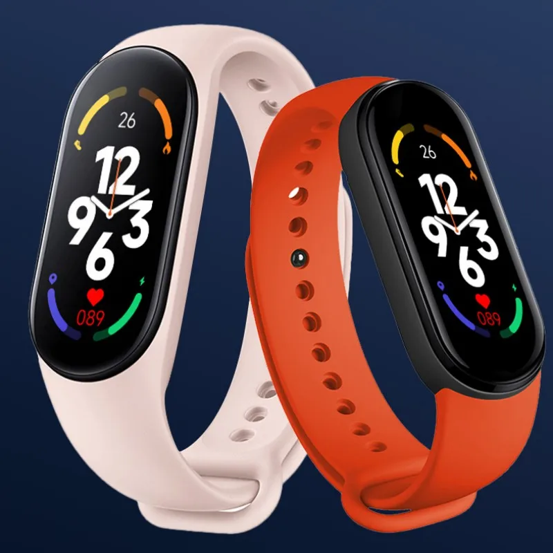 

M7 Smart Bracelet Hd Large Screen Heart Rate Blood Pressure Blood Oxygen Ip67 Waterproof Dynamic Dial Support Many Languages