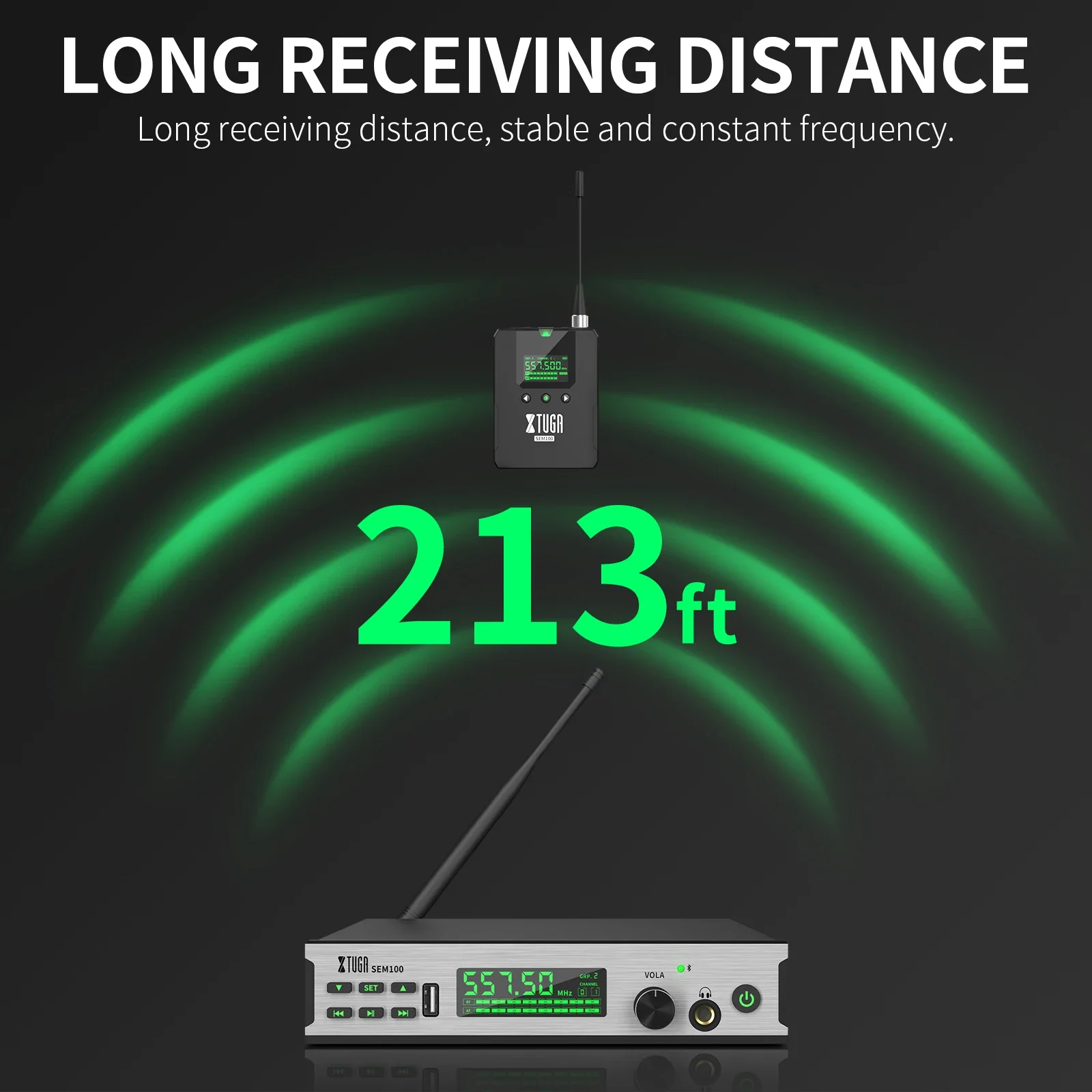 Беспроводная система мониторинга ушей XTUGA SEM100 UHF