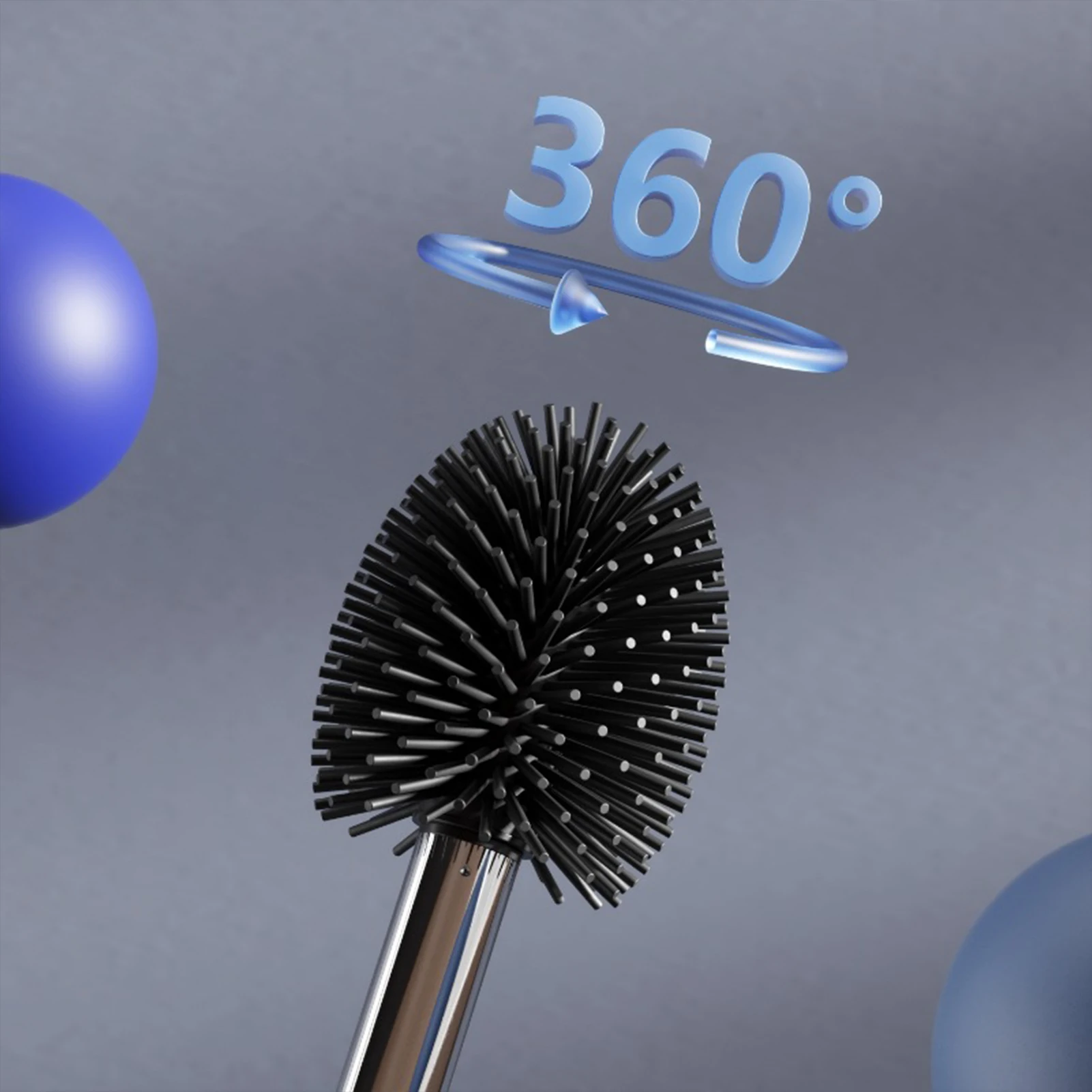 

Household Toilet Brush Set Non-Slip Stainless Steel Hander Toilet Brush Cleaning Supply for Home Dormitory Bathroom Accessories