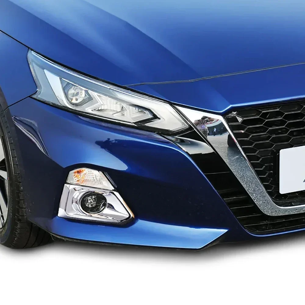 Фото Для Nissan Altima 2019 2020 2021 2022 Edition ONE Хромированная накладка на передние противотуманные фары, декоративная отделка противотуманных фар, автомобильная наклейка, внешние аксессуары №3
