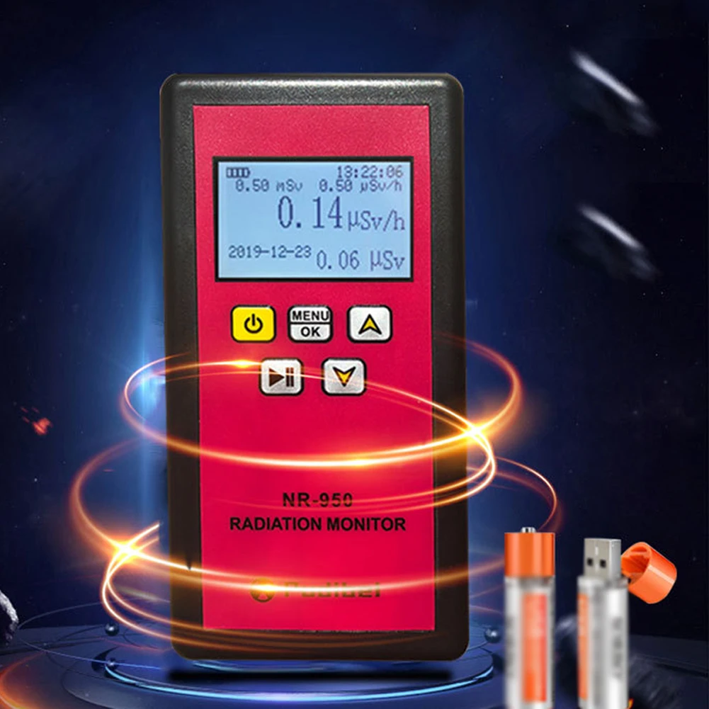 

NR-950 850 750 Geiger Counter Nuclear Radiation Detector Radioactive Tester Sound Vibrations Triple Alarm β Y X-ray Detection