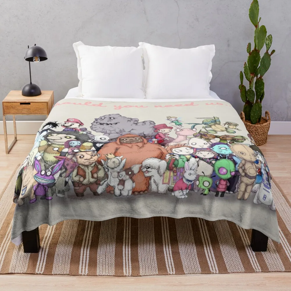 

For Sofa Should You Need Us (Super Extended) Fur Blanket Chunky Fleece Owl House Throw Blankets