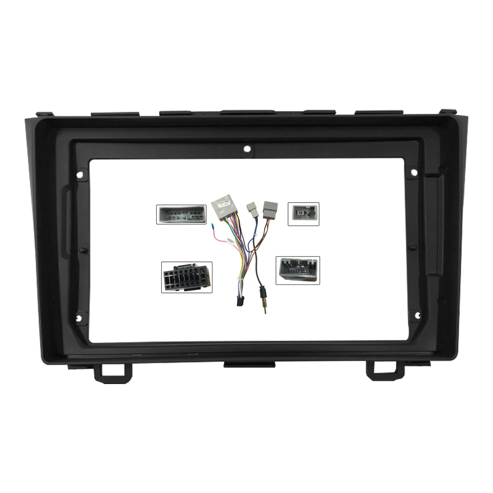 

9 Inch Stereo Panel Dashboard Kit Refitting Installation Frame Car Radio Fascias for Honda CRV CR-V 2006-2011