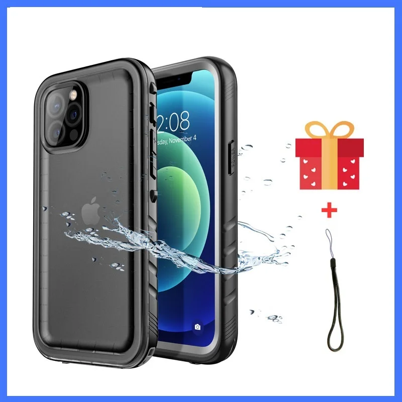 

Водонепроницаемый чехол для iPhone 12 Pro 11 Pro X XR XS MAX, чехол для плавания и дайвинга, противоударный чехол для iPhone 11 Pro Max с ремешком