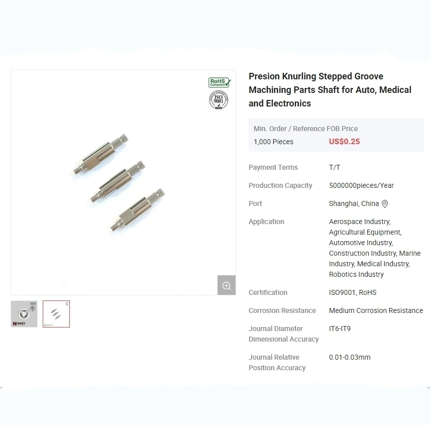 Presion Knurling Детали для обработки ступенчатых канавок Вал авто медицинской и