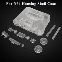 dropshipping new arrival transparent housing shell cover case for nintendo 64 n64 game console with tools accessories