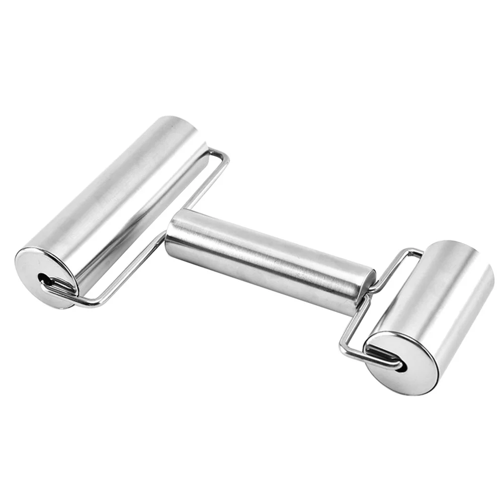 

Pin Rolling Roller French Style Fondant Metal Dough Flour Cookie Pizza Stainless Steel