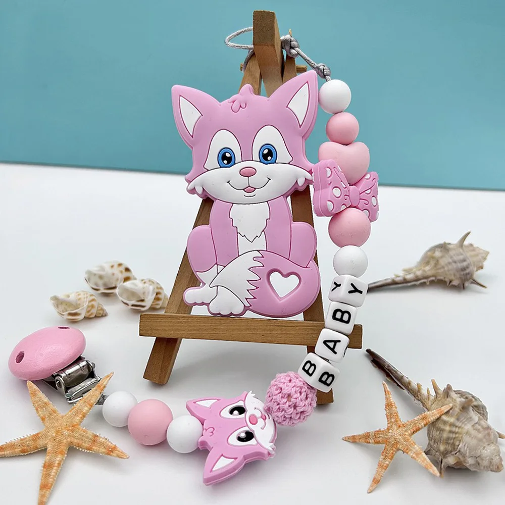 Персонализированная Детская Соска-пустышка с английскими буквами и именем кошки