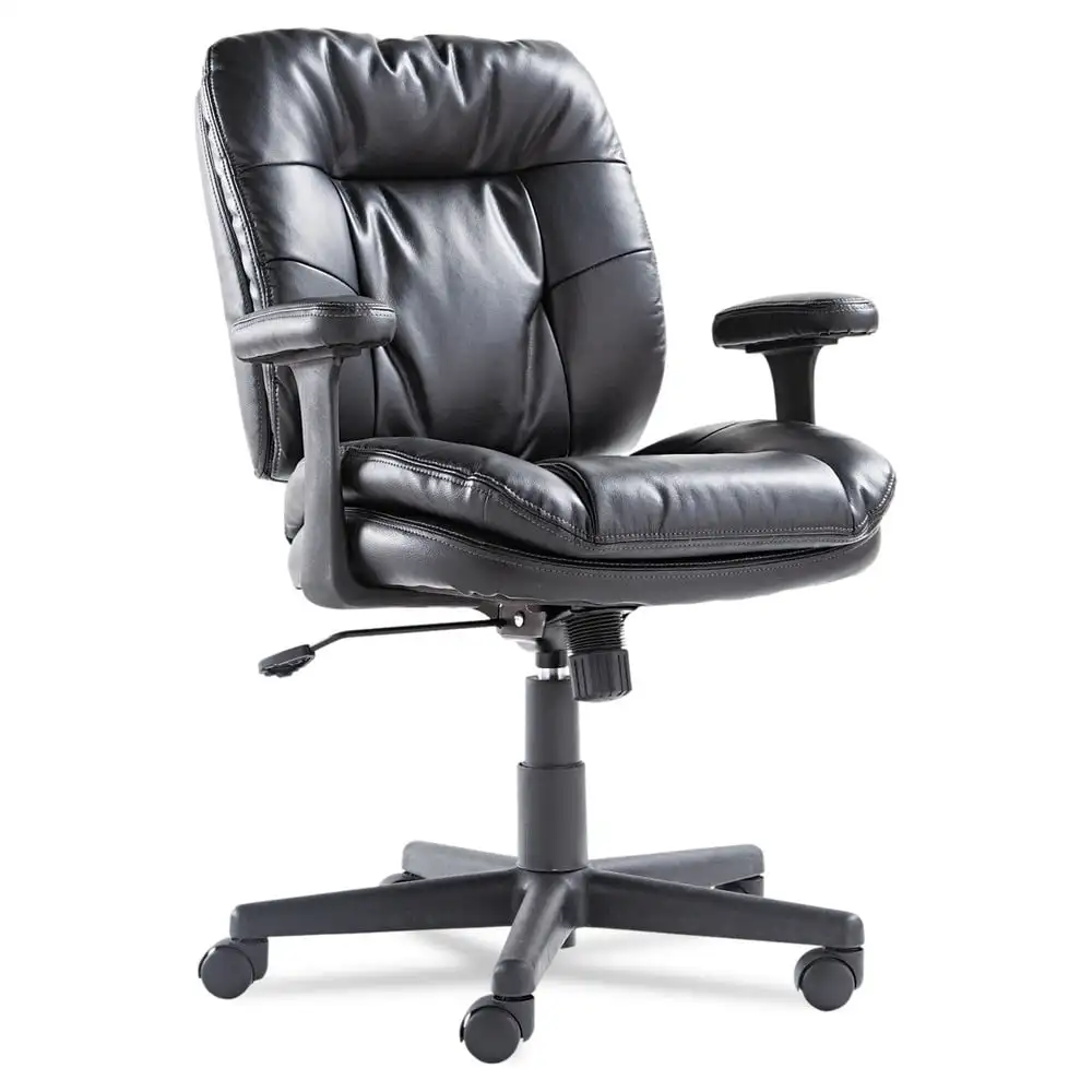 

Office Chairs Executive Swivel/Tilt Chair, Fixed T-Bar Arms, Black Comfortable Durable
