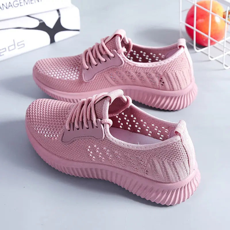 Women's Sneakers Female Summer Gym Sport Shoes Mesh Breathable Lightweight Sneakers Ladies Casual Shoes Girls Tennis Footwear