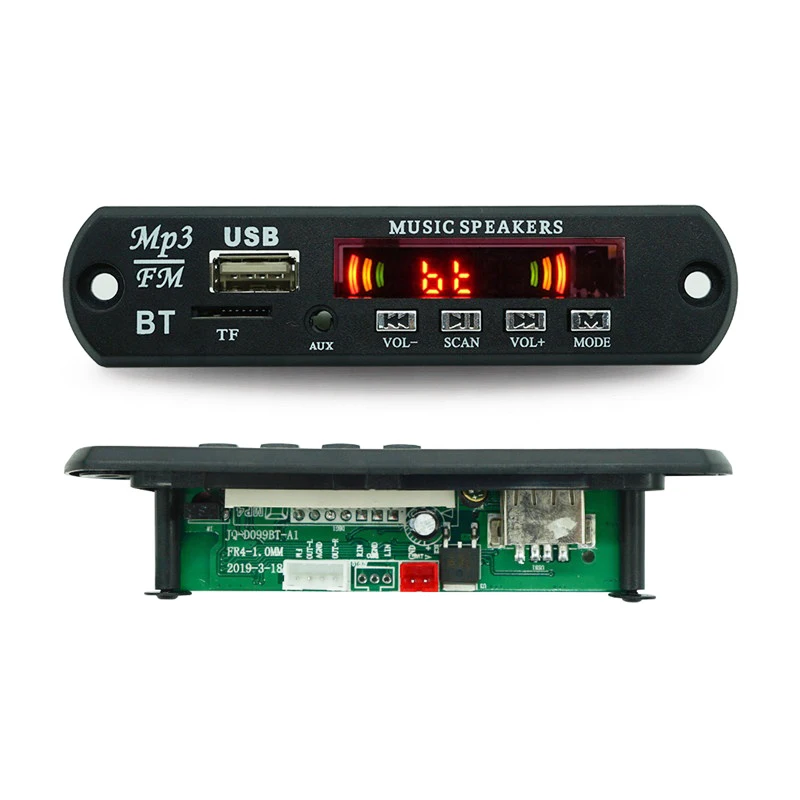 Bluetooth 5.0 MP3/WMA/WAV/APE/FLAC Decoder Board Car Audio USB TF FM Radio Module MP3 Music Player |