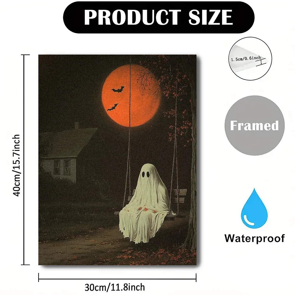 1 шт. картина на холсте Хэллоуин призраки нужны тихие моменты слишком современное