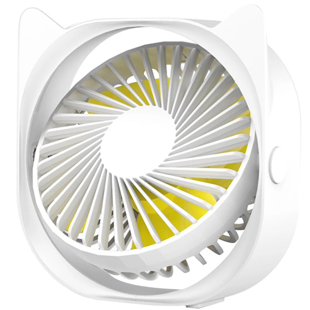 

USB Mini Desktop Fan Cooler Cooling Fan 360 Degrees Angle Adjustable Portable Electric Fan 3 Wind Speed Adjustable Mini Fan