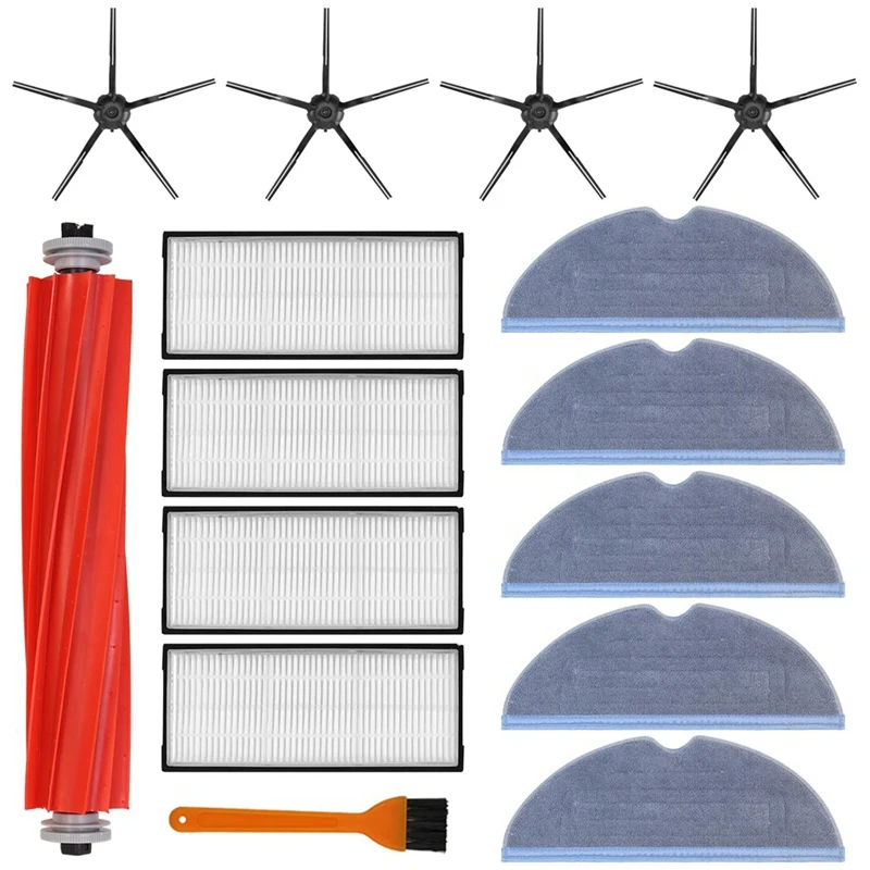 

AD-Replacement Parts Roller Brush Side Brush Filters For Roborock S7 S7 Plus, T7S T7S Plus Vacuum Cleaner Accessories