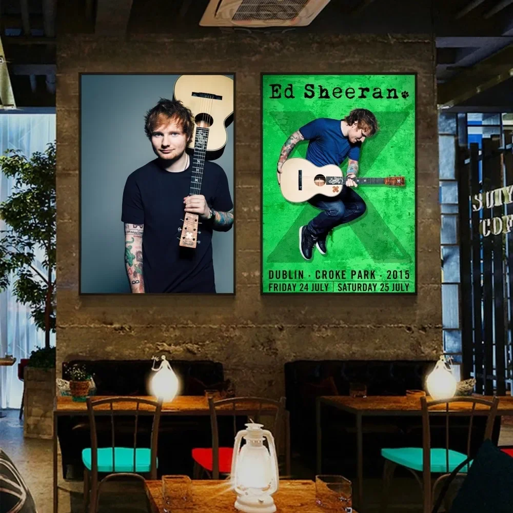 E-Ed Sheeran популярный певец плакат наклейка современный стиль настенное искусство