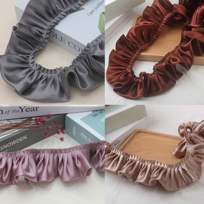 

5 ярдов/партия, плиссированная атласная лента, 5,5 см