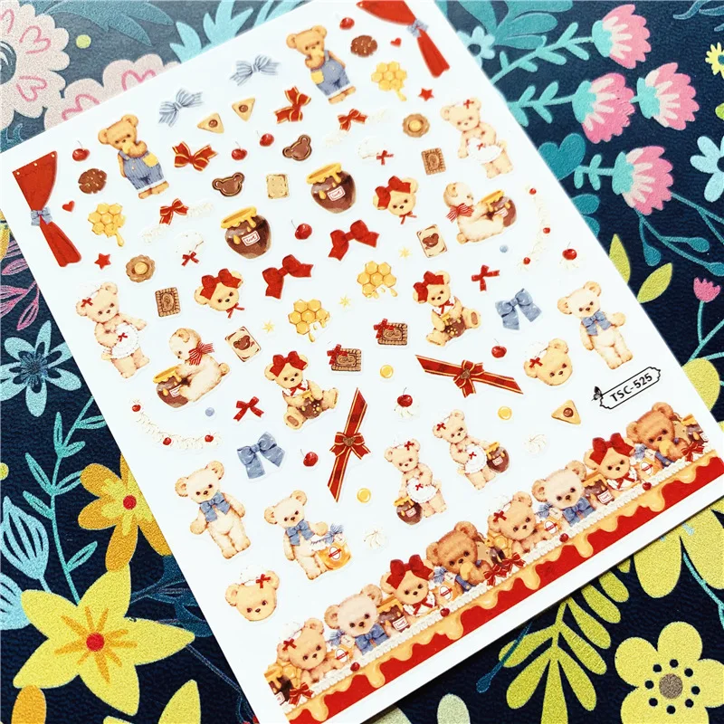 Новейшая серия TSC-620 ко Дню святого Валентина 3d наклейки для дизайна ногтей шаблон