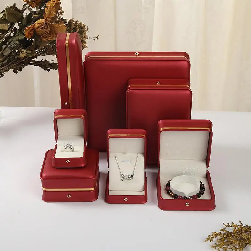 The New Popular Gift Jewelry Storage Box Is Inlaid with Gold Edge,and The Colors and Styles Are Optional,exquisite and Practical