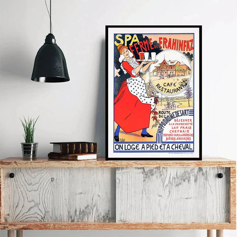 Французский музыкальный театр плакат рекламный виниловый стиль новый принт на