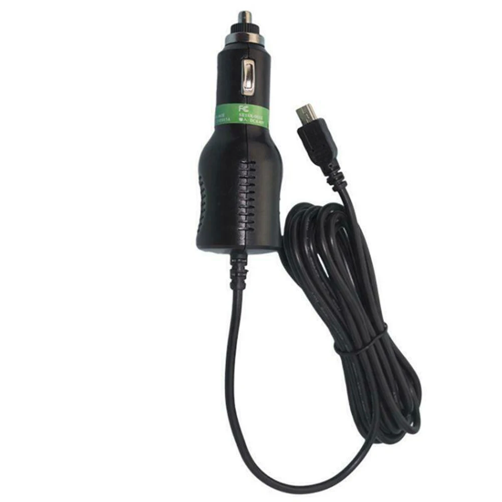 

1 шт., автомобильное зарядное устройство с мини-USB для GPS-камеры, 3,5 мА, м