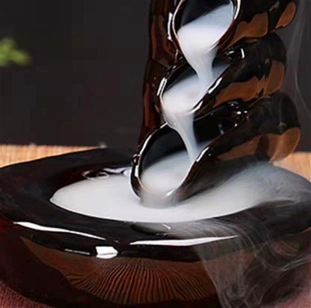 

Backflow Incense Burner ffice Decoration Christmas Giftswith 20pcs Incenses Ceramics Handicraft Creative Home O