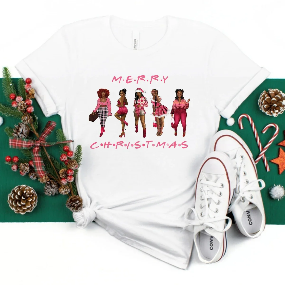 Рисунок 3 - Рождественская футболка для красивых черных девушек