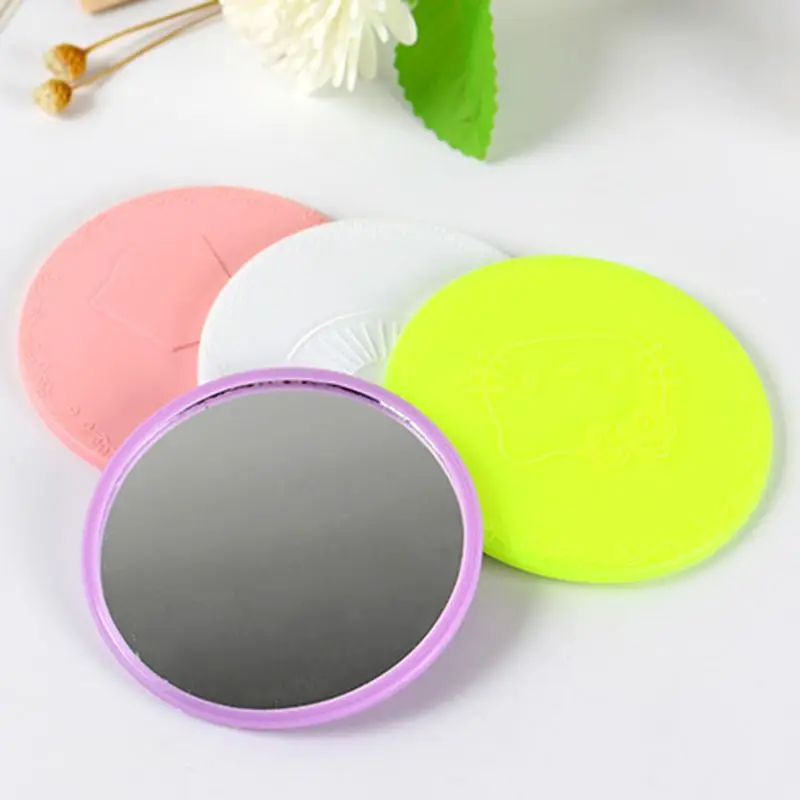 

TY338 Creative Cartoon Embossed Round Mini Pocket Makeup Mirror Single Side Compact Cosmetic Tool Travel Portable Ju15 21