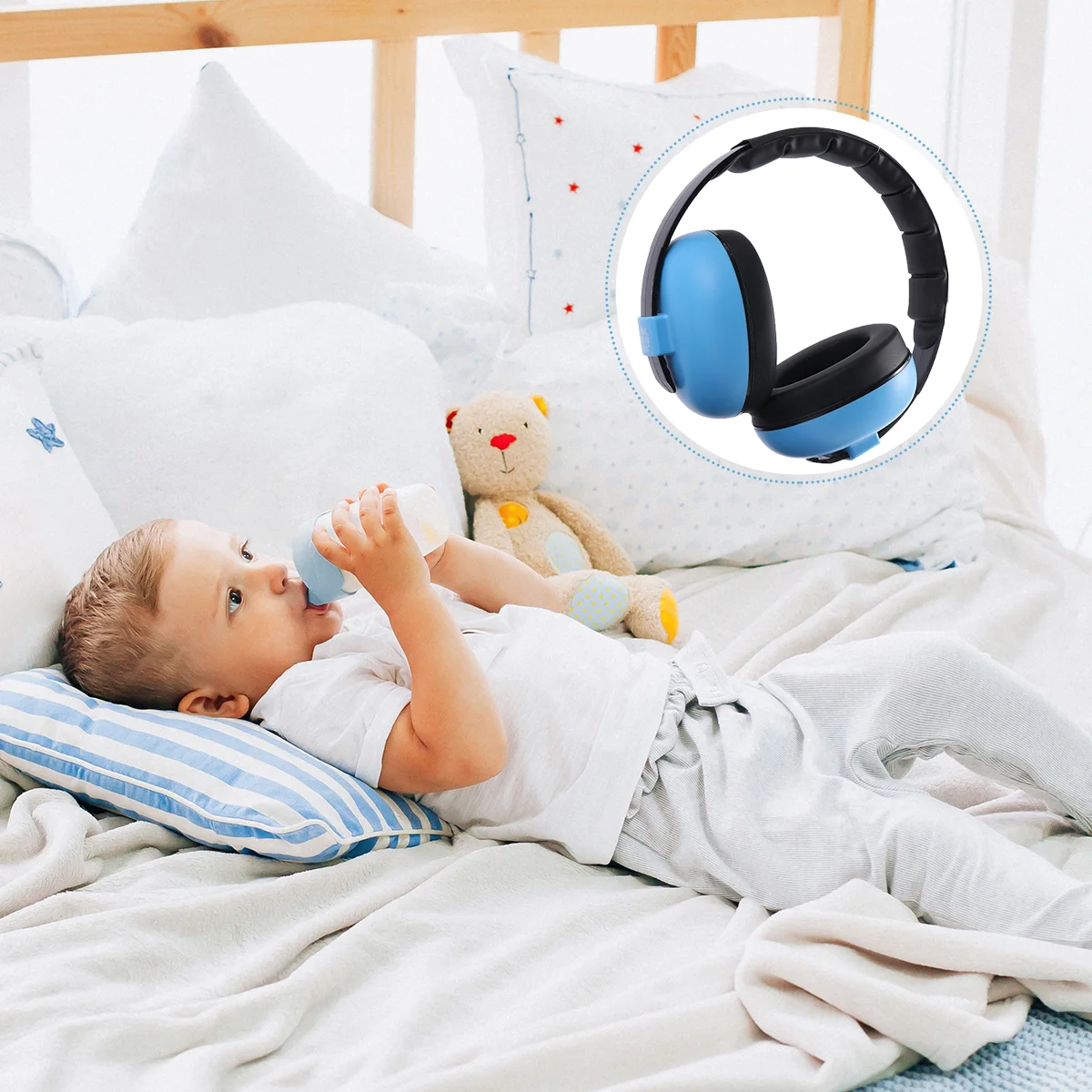 

1pc Hearing Protection Headset Noise Reduction Ear Plug Sleeping Ear Muffs for Children Kid