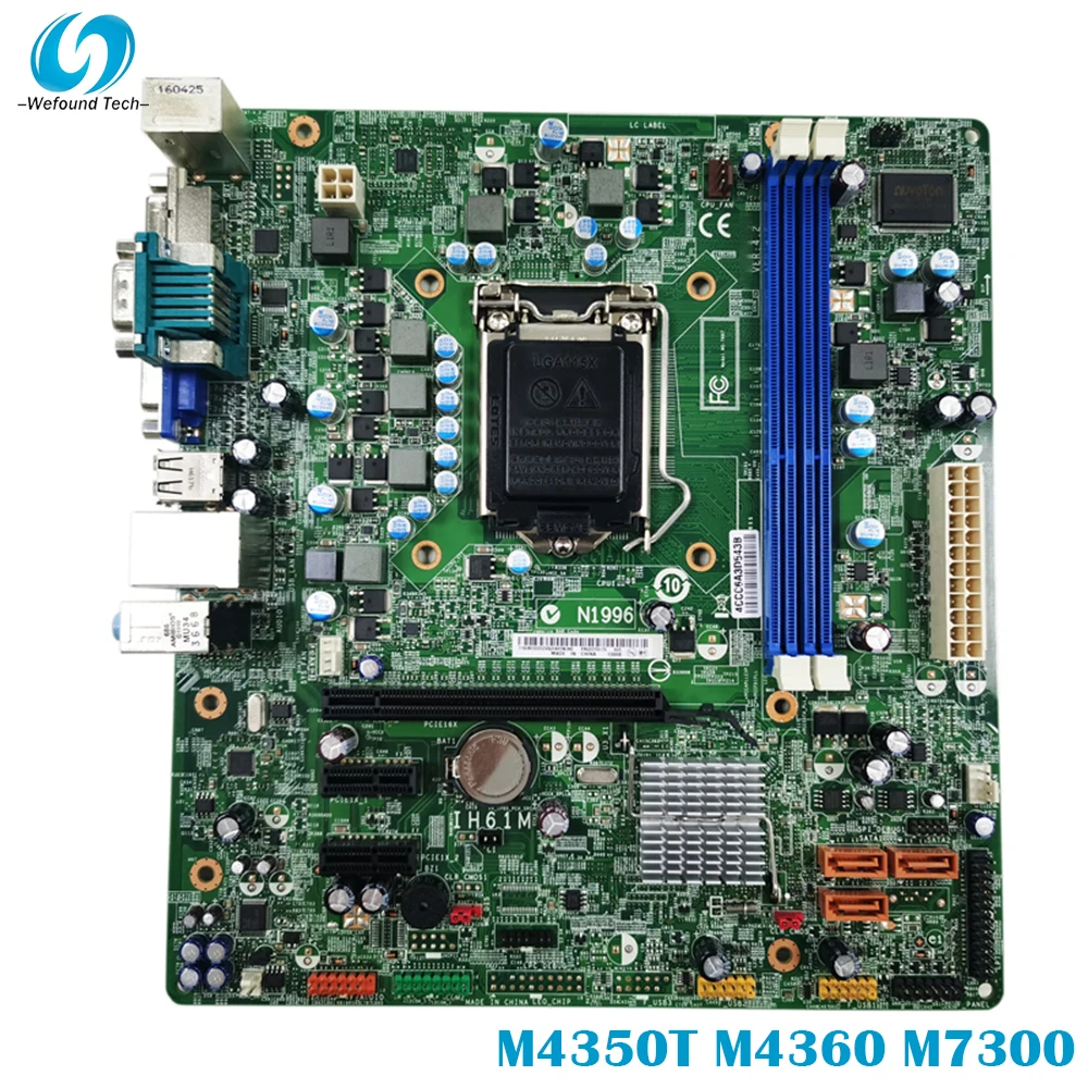 High Quality Motherboard For Lenovo M4350T M4360 M7300 03T8179 03T8193 H61 V:4.2 IH61M Will Test Before Shipping