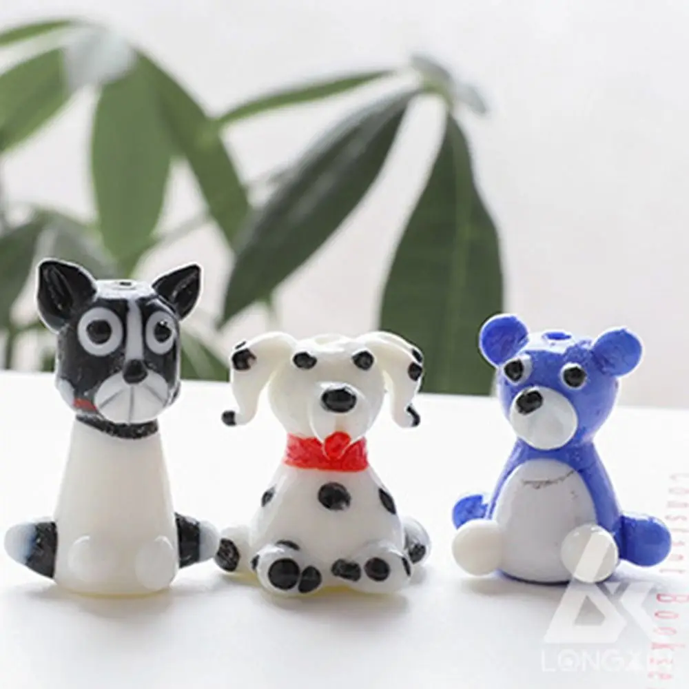 

Японский милый плюшевый корги щенок котенок медведь из дутого стекла ручной работы украшение для стола