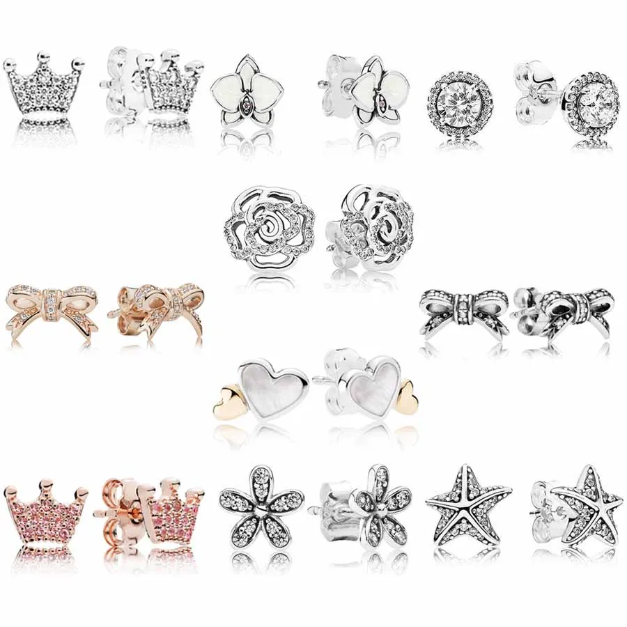 

Женские серьги-гвоздики из серебра 925 пробы, с кристаллами