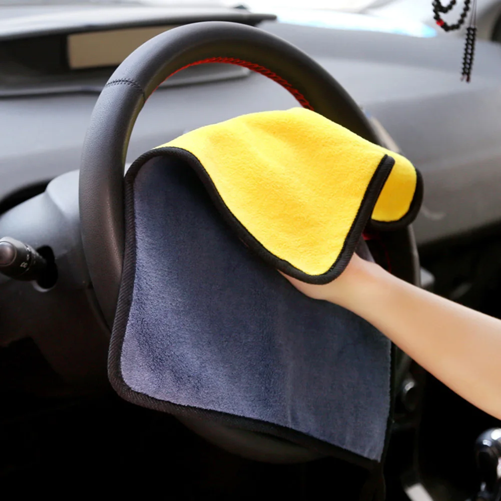 

30x60CM Car Wash Soft Towel Super Absorbent Car Towel Car Cleaning Drying Cloth Hemming Car Care Cloth Detailing Car Wash Towel