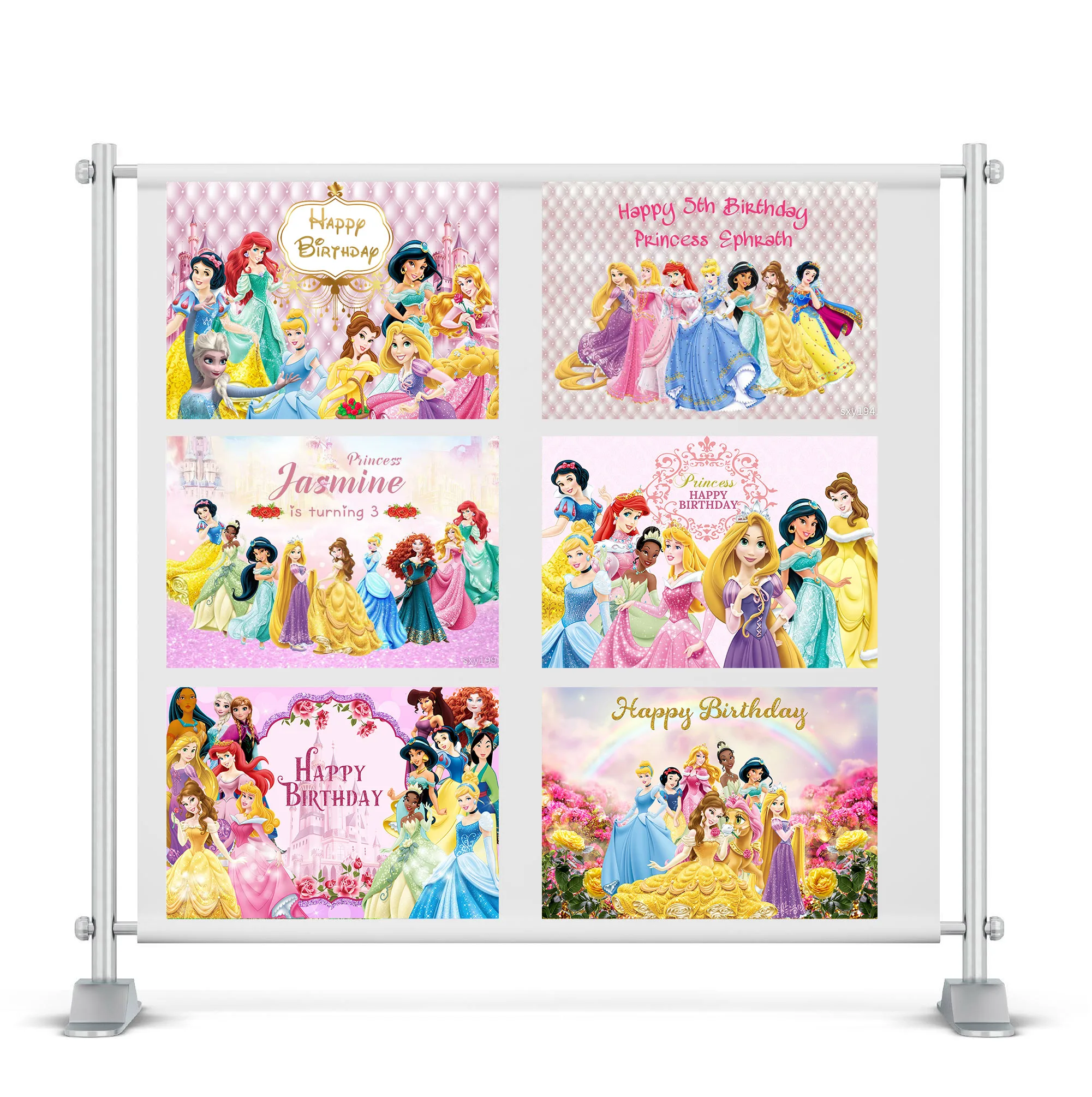 

Disney Princess Photography Backdrop Disney Pocahontas Mulan Tiana Le Pei Merida Background Photo Background Cartoon Photozone