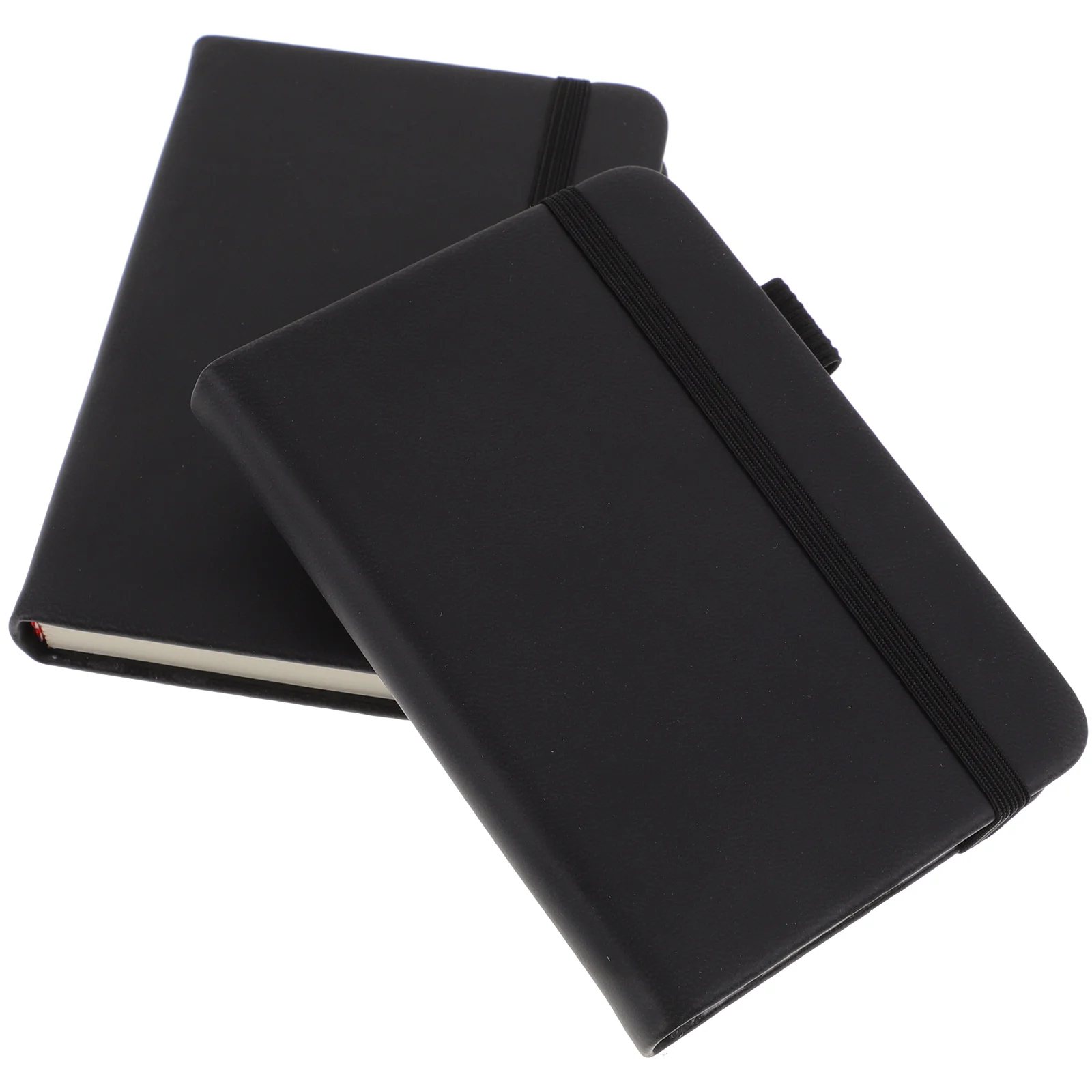 

2 Pcs Professional Binder Journal Miniature Pocket Notepad Small Notebooks Writing Office