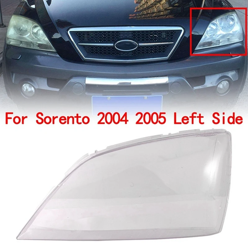 

1 пара, Прозрачный Абажур для передней фары автомобиля Kia Sorento 2004 2005