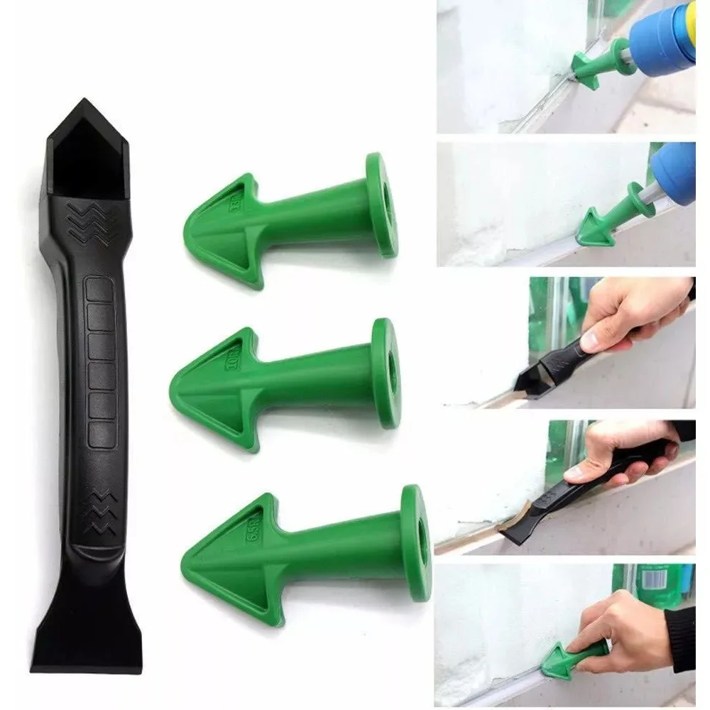 

5Pc Caulking Nozzle Applicator Finishing Tool Spatula Plastic Glue Shovel Tile Brick Joints Floor Silicone Remover Hand Tool Set